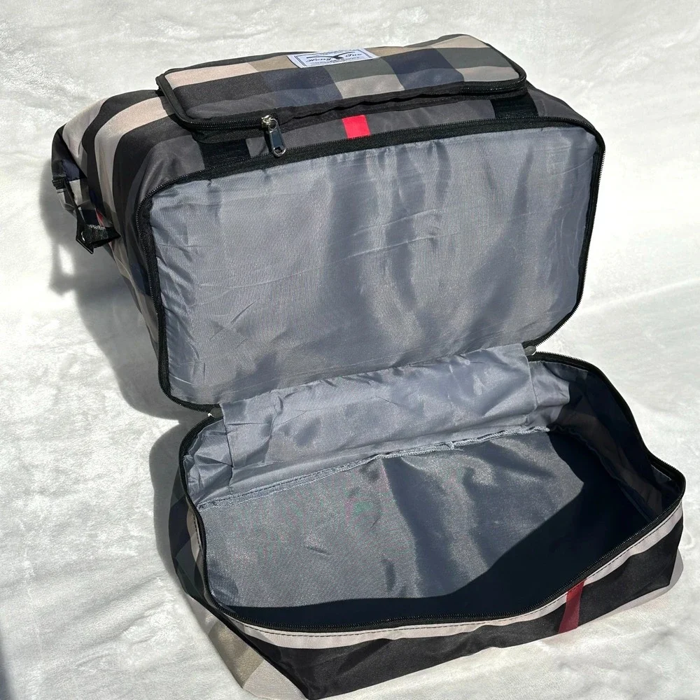 Large Travel Tote Duffel Bag Foldable Waterproof Gym Bag Shoe Section Carry On